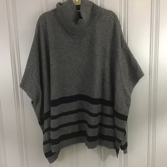 Tahari Sweaters - Tahari Wool/ Yak Hair Turtle Neck Poncho